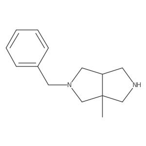 Rel-(3aS,6aR)-2-benzyl-3a-methyloctahydropyrrolo[3,4-c]pyrrole结构式