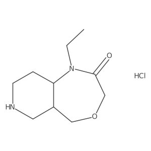 1-ethyloctahydropyrido[4,3-e][1,4]oxazepin-2(3H)-one hydrochloride Structure