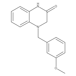 4-[(3-Methoxyphenyl)methyl]-1,3-dihydroquinoxalin-2-one结构式
