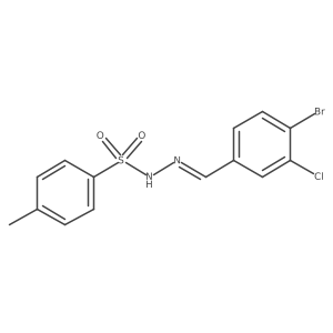 N-[(Z)-(4-bromo-3-chlorophenyl)methylideneamino]-4-methylbenzenesulfonamide Structure