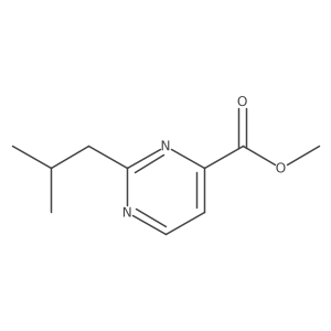 Methyl 2-(2-methylpropyl)pyrimidine-4-carboxylate Structure