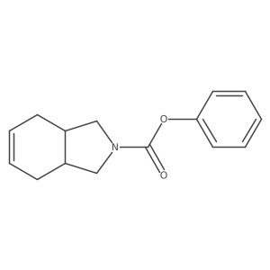 rel-Phenyl (3aR,7aS)-1,3,3a,4,7,7a-hexahydro-2H-isoindole-2-carboxylate Structure