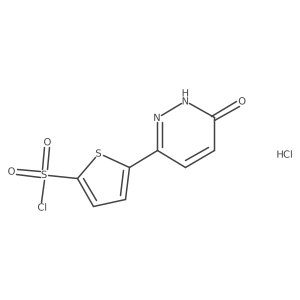 5-(6-Oxo-1,6-dihydropyridazin-3-YL)thiophene-2-sulfonyl chloride hcl Structure