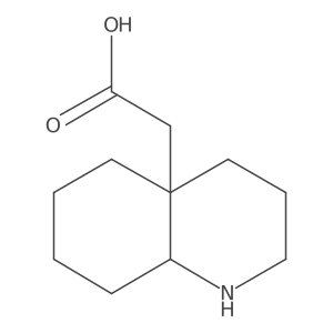 rac-2-[(4aR,8aS)-decahydroquinolin-4a-yl]acetic acid Structure