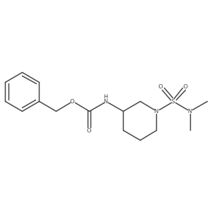 benzyl N-[(3R)-1-(dimethylsulfamoyl)piperidin-3-yl]carbamate结构式