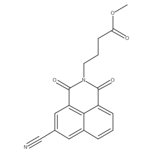 Methyl 4-{11-cyano-2,4-dioxo-3-azatricyclo[7.3.1.0(5,13)]trideca-1(13),5,7,9,11-pentaen-3-ylbutanoate结构式