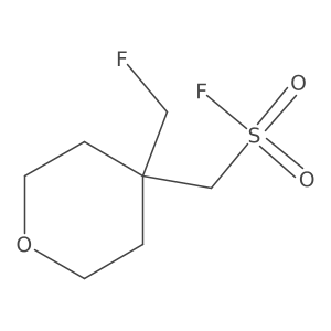 [4-(Fluoromethyl)oxan-4-yl]methanesulfonyl fluoride结构式