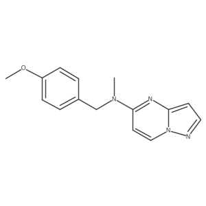 N-[(4-methoxyphenyl)methyl]-N-methylpyrazolo[1,5-a]pyrimidin-5-amine Structure