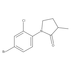 1-(4-bromo-2-chlorophenyl)-3-methyl-2-Pyrrolidinone Structure