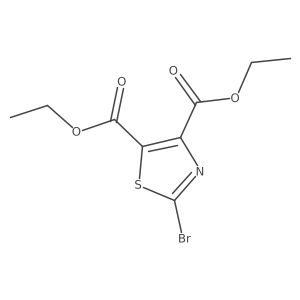 2-Bromo-thiazole-4,5-dicarboxylic acid diethyl ester Structure