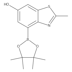 2-Methyl-4-(4,4,5,5-tetramethyl-1,3,2-dioxaborolan-2-yl)benzo[d]thiazol-6-ol Structure