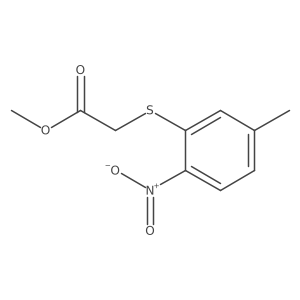 Methyl 2-(5-methyl-2-nitrophenylthio)acetate Structure
