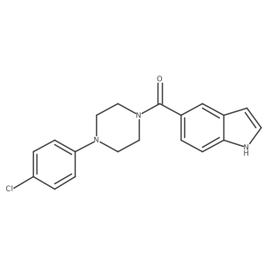 Piperazine,1-(4-chlorophenyl)-4-(1h-indol-5-ylcarbonyl)-结构式