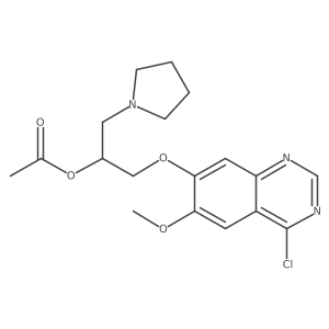 4-Chloro-7-[2-acetoxy-3-(pyrrolidin-1-yl)propoxy]-6-methoxyquinazoline结构式