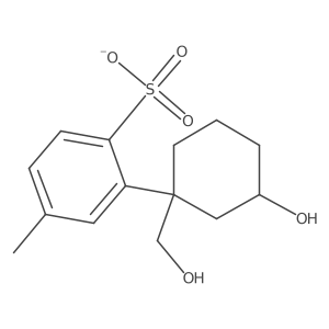 2-(3-Hydroxy-1-(hydroxymethyl)cyclohexyl)-4-methylbenzenesulfonate结构式