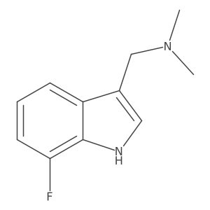 1-(7-Fluoro-1H-indol-3-yl)-N,N-dimethylmethanamine结构式