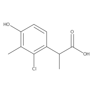 2-Chloro-4-hydroxy-I+/-,3-dimethylbenzeneacetic acid结构式