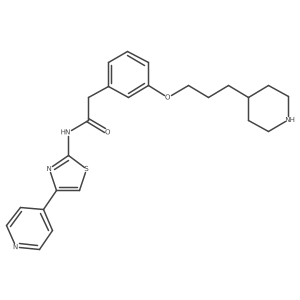 2-{3-[3-(Piperidin-4-Yl)propoxy]phenyl}-N-[4-(Pyridin-4-Yl)-1,3-Thiazol-2-Yl]acetamide Structure