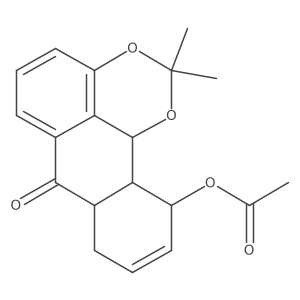 (15,15-Dimethyl-8-oxo-14,16-dioxatetracyclo[7.7.1.02,7.013,17]heptadeca-4,9(17),10,12-tetraen-3-yl) acetate Structure