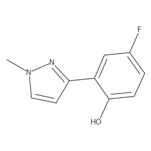 4-Fluoro-2-(1-methyl-1H-pyrazol-3-YL)phenol Structure