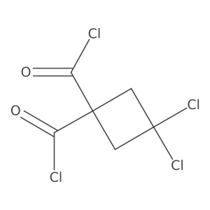 3,3-Dichloro-1,1-cyclobutanedicarbonyl dichloride Structure