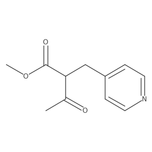 Methyl 2-Acetyl-3-(4-pyridyl)propanoate Structure