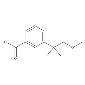 3-(1-Methoxy-2-methylpropan-2-yl)benzoic acid Structure