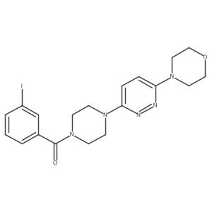 (3-Iodophenyl)(4-(6-morpholinopyridazin-3-yl)piperazin-1-yl)methanone Structure