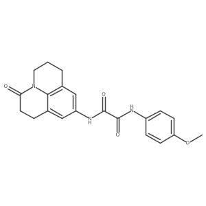 N1-(4-methoxyphenyl)-N2-(3-oxo-1,2,3,5,6,7-hexahydropyrido[3,2,1-ij]quinolin-9-yl)oxalamide Structure