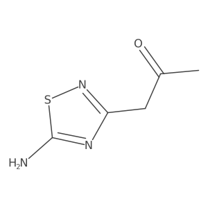 1-(5-Amino-1,2,4-thiadiazol-3-yl)acetone Structure