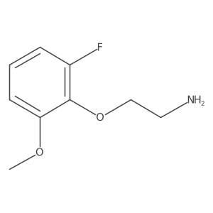 2-(2-Fluoro-6-methoxyphenoxy)ethan-1-amine结构式