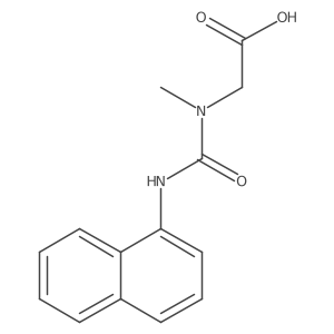 2-{Methyl[(naphthalen-1-yl)carbamoyl]amino}acetic acid结构式