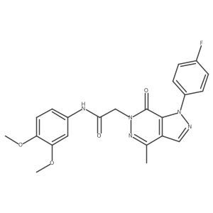 N-(3,4-dimethoxyphenyl)-2-(1-(4-fluorophenyl)-4-methyl-7-oxo-1H-pyrazolo[3,4-d]pyridazin-6(7H)-yl)acetamide Structure