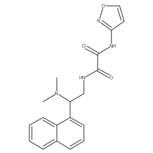 N1-(2-(dimethylamino)-2-(naphthalen-1-yl)ethyl)-N2-(isoxazol-3-yl)oxalamide Structure