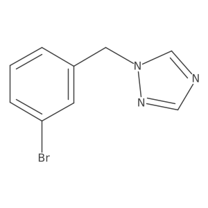 1-(3-Bromobenzyl)-1H-1,2,4-triazole结构式