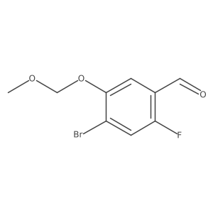 4-Bromo-2-fluoro-5-methoxymethoxy-benzaldehyde Structure