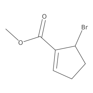 Methyl 5-bromo-1-cyclopentene-1-carboxylate结构式