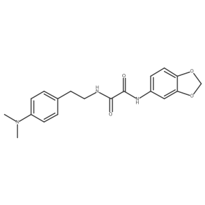 N1-(benzo[d][1,3]dioxol-5-yl)-N2-(4-(dimethylamino)phenethyl)oxalamide结构式