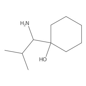 1-(1-Amino-2-methylpropyl)cyclohexan-1-ol结构式
