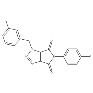 5-(4-fluorophenyl)-1-(3-methylbenzyl)-1,6a-dihydropyrrolo[3,4-d][1,2,3]triazole-4,6(3aH,5H)-dione Structure