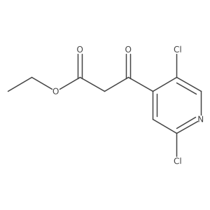 Ethyl 3-(2,5-dichloropyridin-4-yl)-3-oxopropionoate Structure