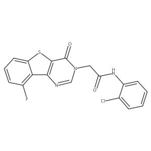 N-(2-chlorophenyl)-2-(9-fluoro-4-oxo[1]benzothieno[3,2-d]pyrimidin-3(4H)-yl)acetamide Structure