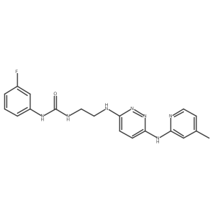 1-(3-Fluorophenyl)-3-(2-((6-((4-methylpyridin-2-yl)amino)pyridazin-3-yl)amino)ethyl)urea Structure
