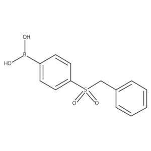 (4-(Benzylsulfonyl)phenyl)boronic acid结构式