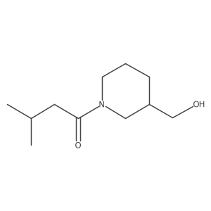 1-(3-(Hydroxymethyl)piperidin-1-yl)-3-methylbutan-1-one结构式