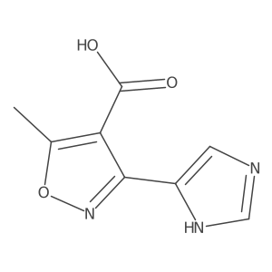 3-(1H-imidazol-5-yl)-5-methyl-1,2-oxazole-4-carboxylic acid Structure