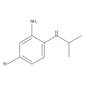 4-Bromo-1-N-isopropylbenzene-1,2-diamine结构式