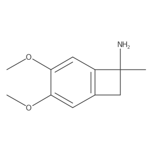 3,4-Dimethoxy-7-methylbicyclo[4.2.0]octa-1,3,5-trien-7-amine结构式