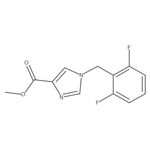 Methyl 1-[(2,6-difluorophenyl)methyl]-1H-imidazole-4-carboxylate结构式