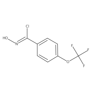 (Z)-N-hydroxy-4-(trifluoromethoxy)benzimidoyl chloride结构式